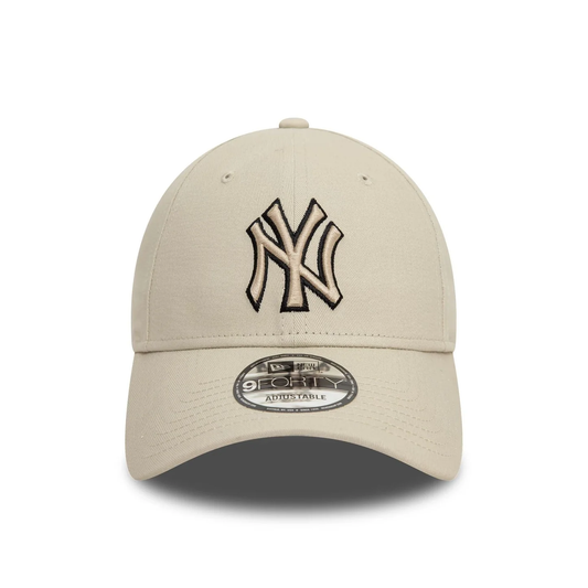 NEW ERA NEW YORK YANKEES OUTLINE 9FORTY BEIGE
