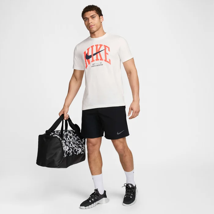 M NSW TEE MDRN FTNS FS WHITE/ORANGE