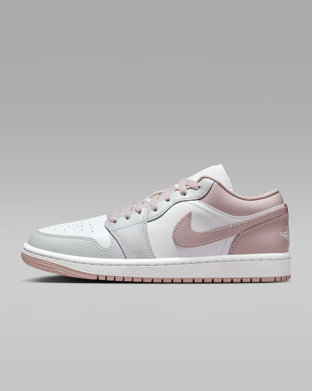 AIR JORDAN 1 LOW WHITE/PINK/GREY