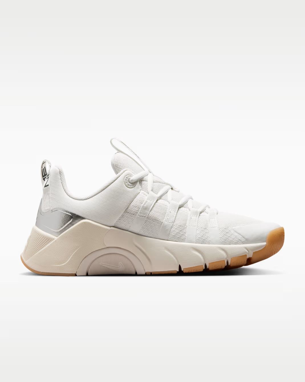 W NIKE FREE METCON 7 WHITE/BEIGE/SILVER MUJER