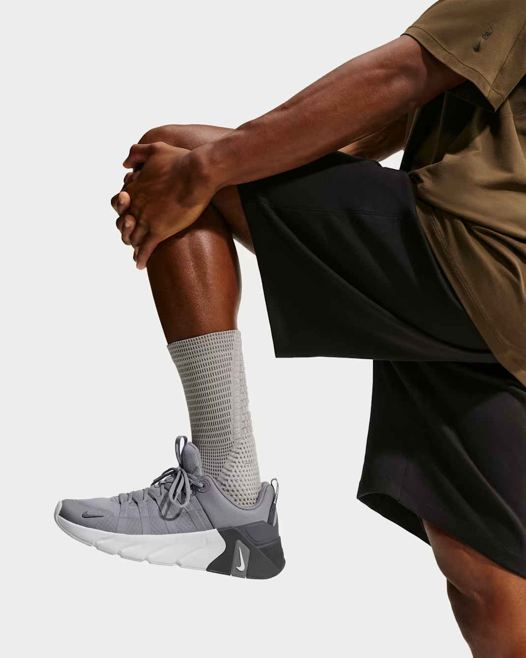 NIKE FREE METCON 7 GREY/WHITE HOMBRE
