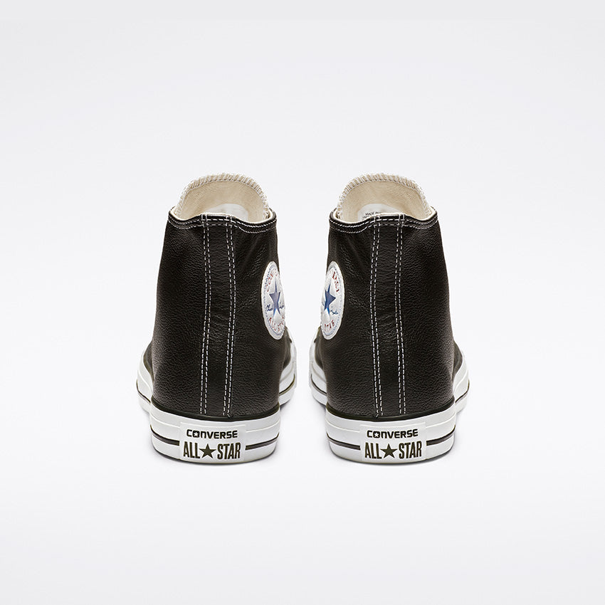 CONVERSE CHUCK TAYLOR ALL STAR LEATHER HIGH TOP BLACK