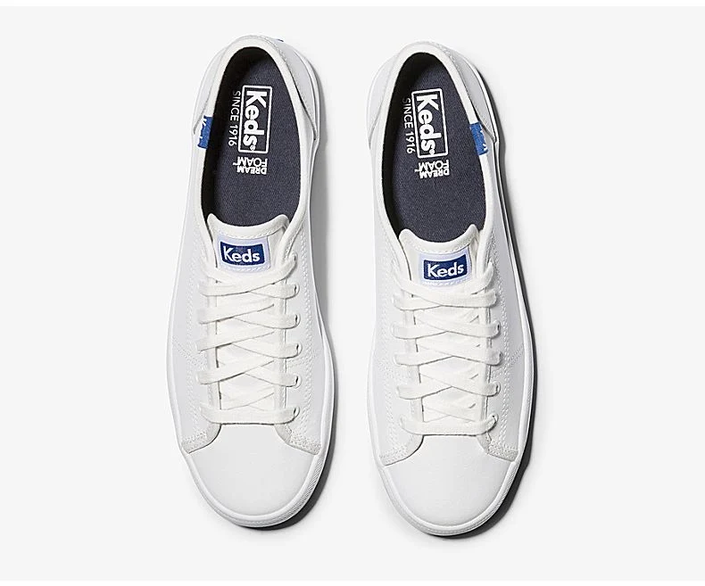 KEDS KICKSTART LEATHER WHT WH57559 # 5