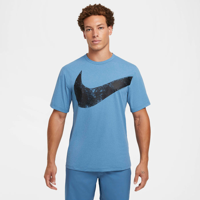 M NK DF HYVERSE SWOOSH TOP SS - BLUE/BLACK