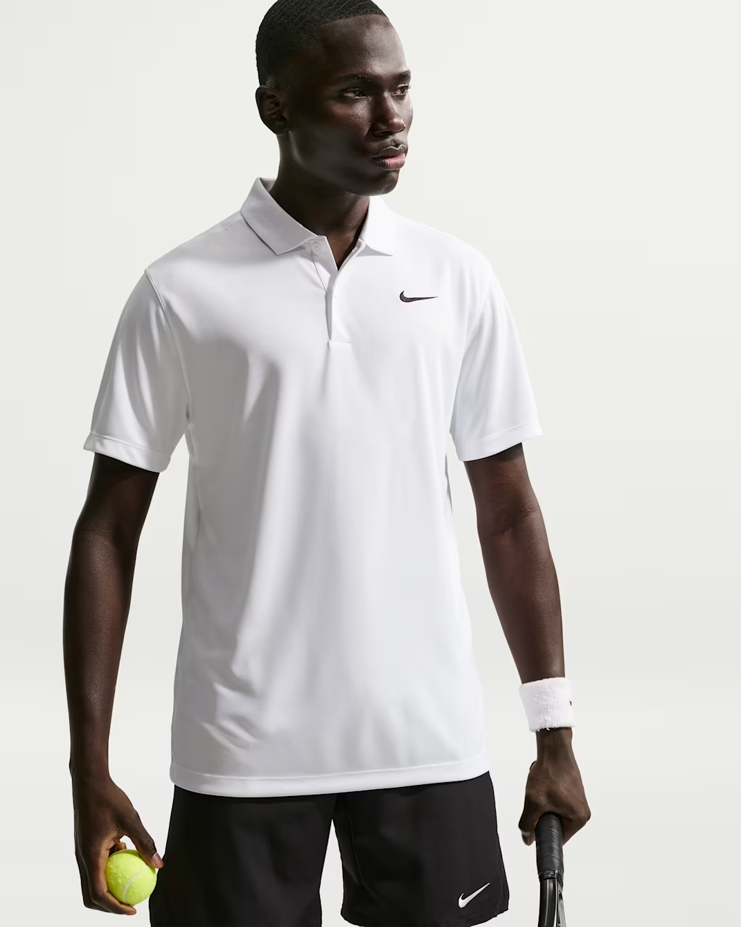M NKCT DF POLO SOLID WHITE