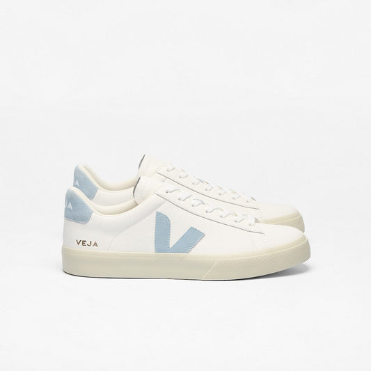 VEJA CAMPO LEATHER WHITE/STEEL