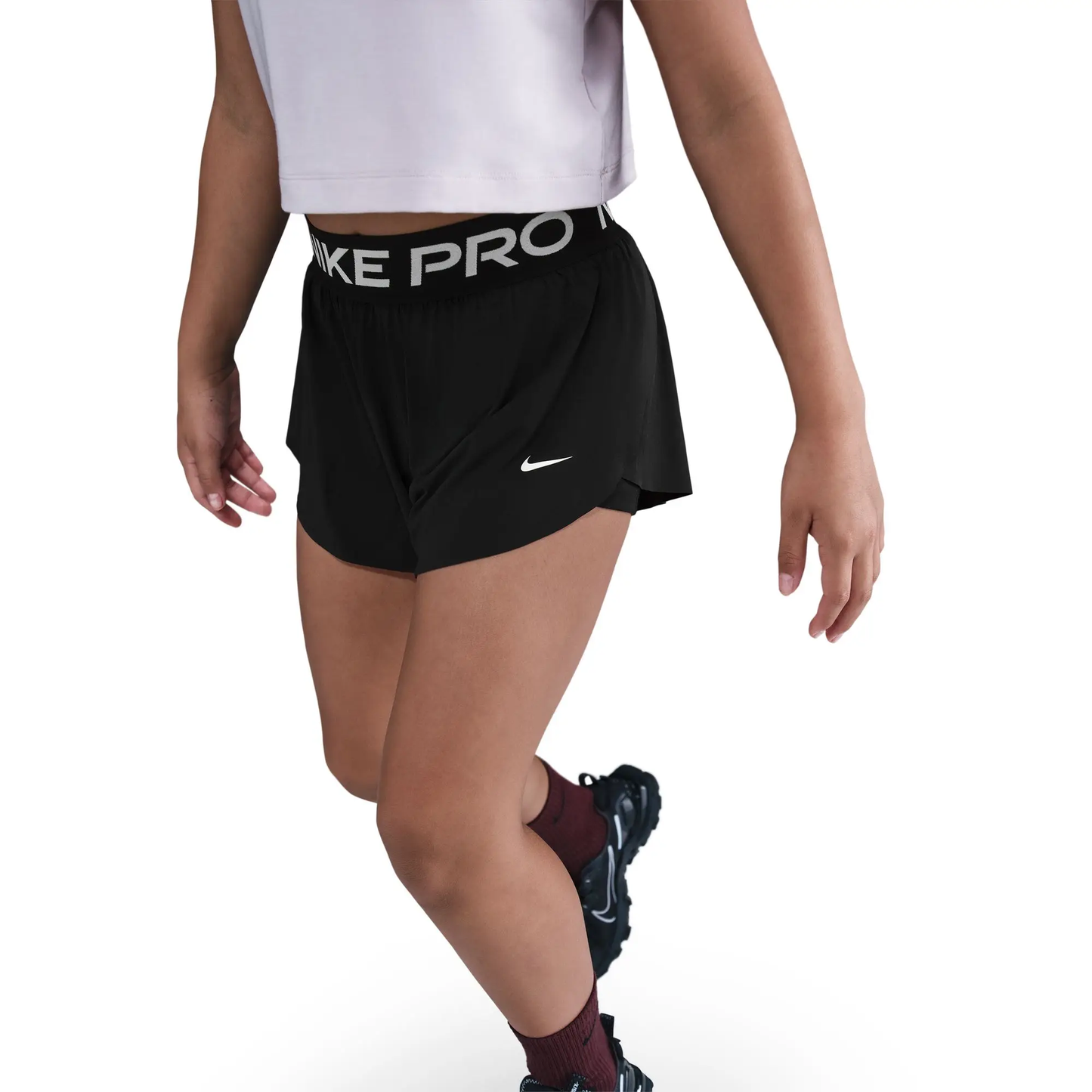 G NP DF 2IN1 KNIT SHORT - BLACK/BLACK/(WHITE)
