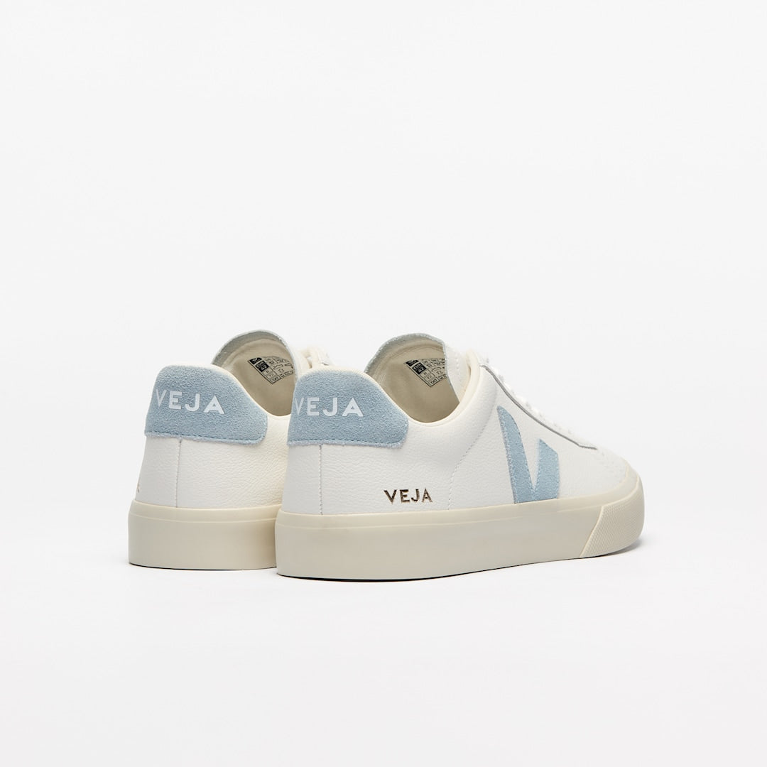 VEJA CAMPO LEATHER WHITE/STEEL