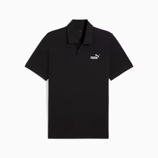 ESS NO. 1 LOGO PIQUE POLO BLACK