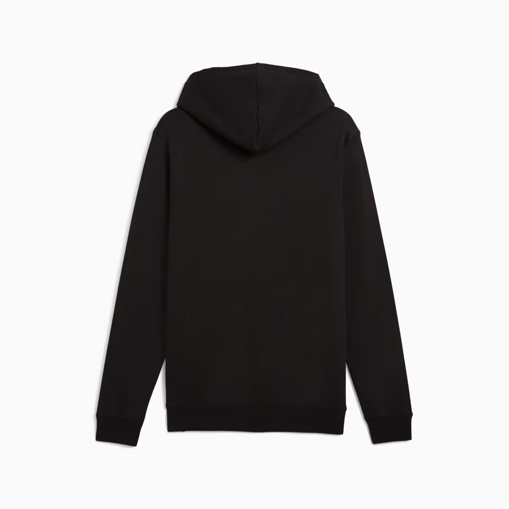 ESS SMALL PUMA LOGO FULL-ZIP HOODIE BLACK