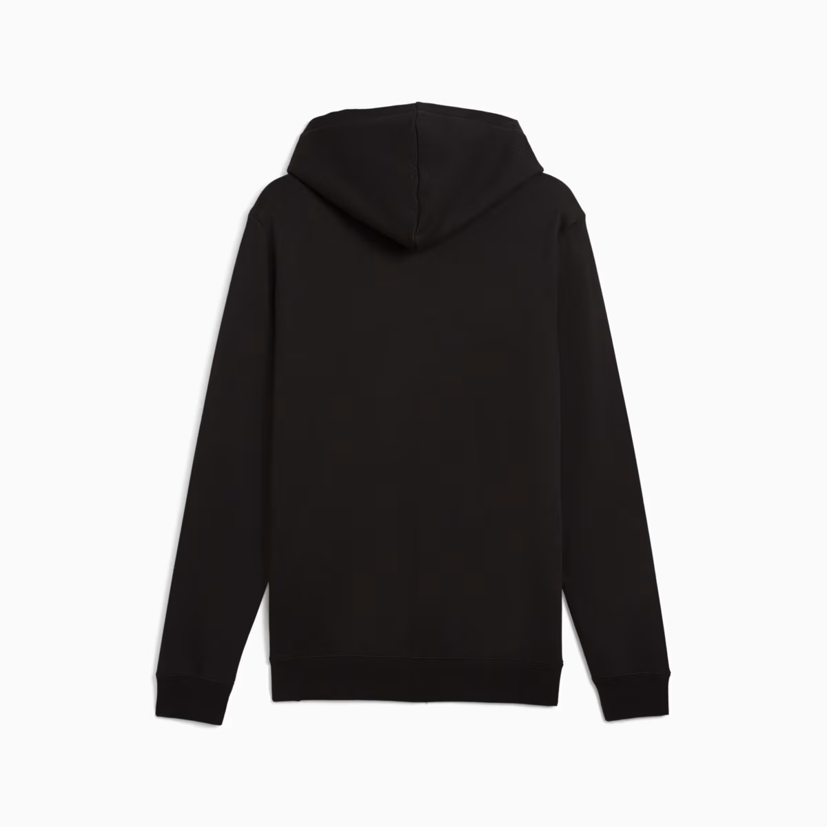 ESS SMALL PUMA LOGO FULL-ZIP HOODIE BLACK