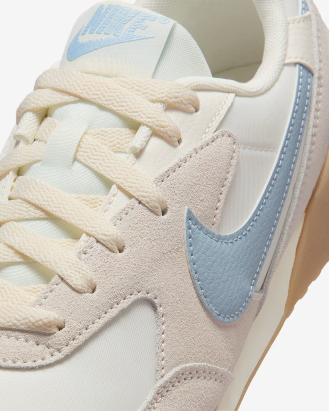 TERRA MANTA SUEDE PALE IVORY/BLUE