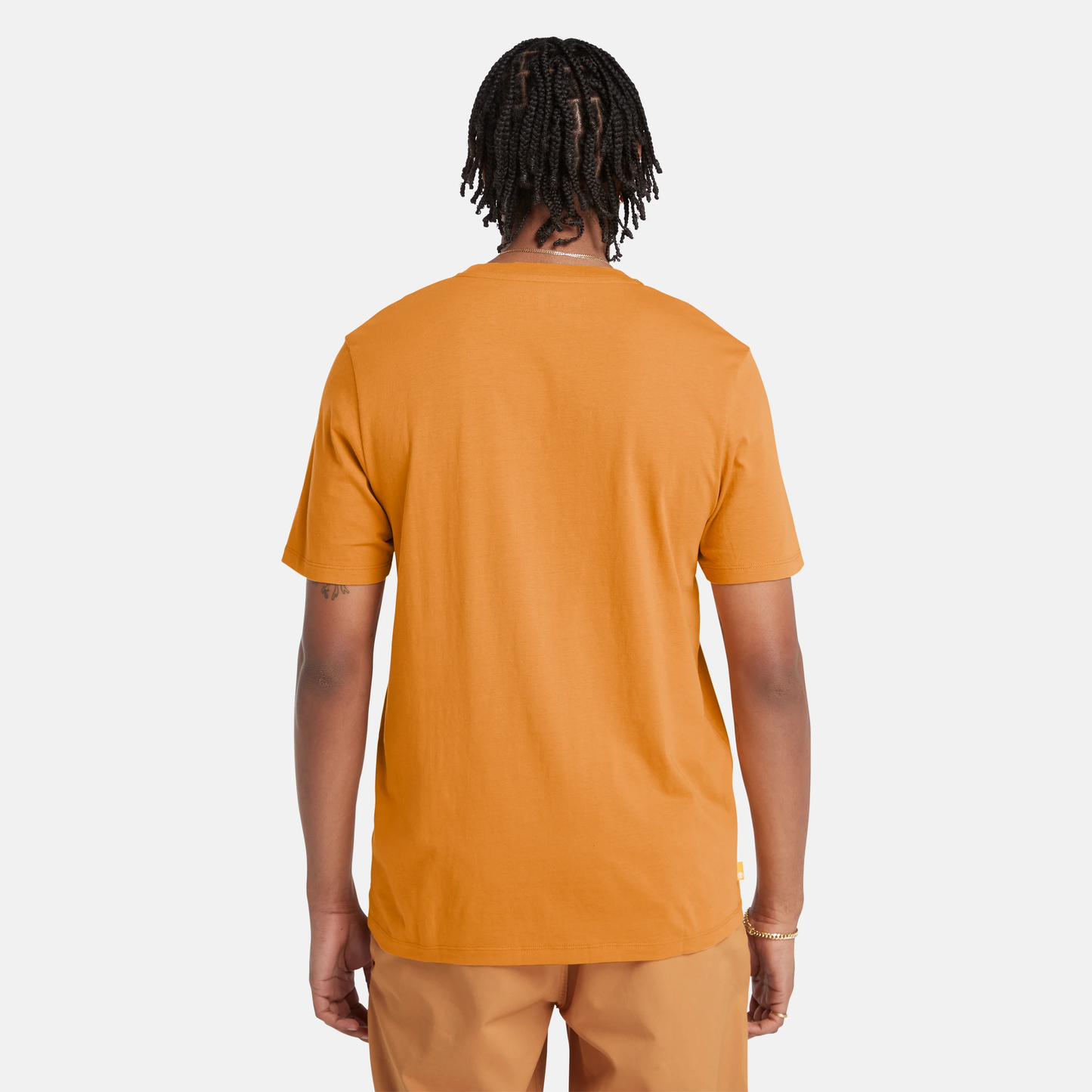 TIMBERLAND - MEN'S KENNEBEC RIVER TREE LOGO T-SHIRT METALLIC GOLD