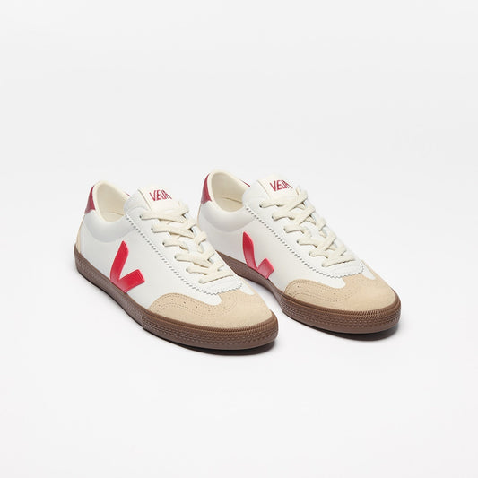 VEJA VOLLEY LEATHER WHITE PEKIN BARK