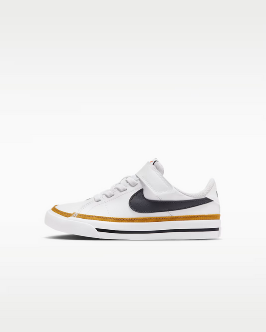NIKE COURT LEGACY WHITE/BLACK NIÑO PRE-ESCOLAR