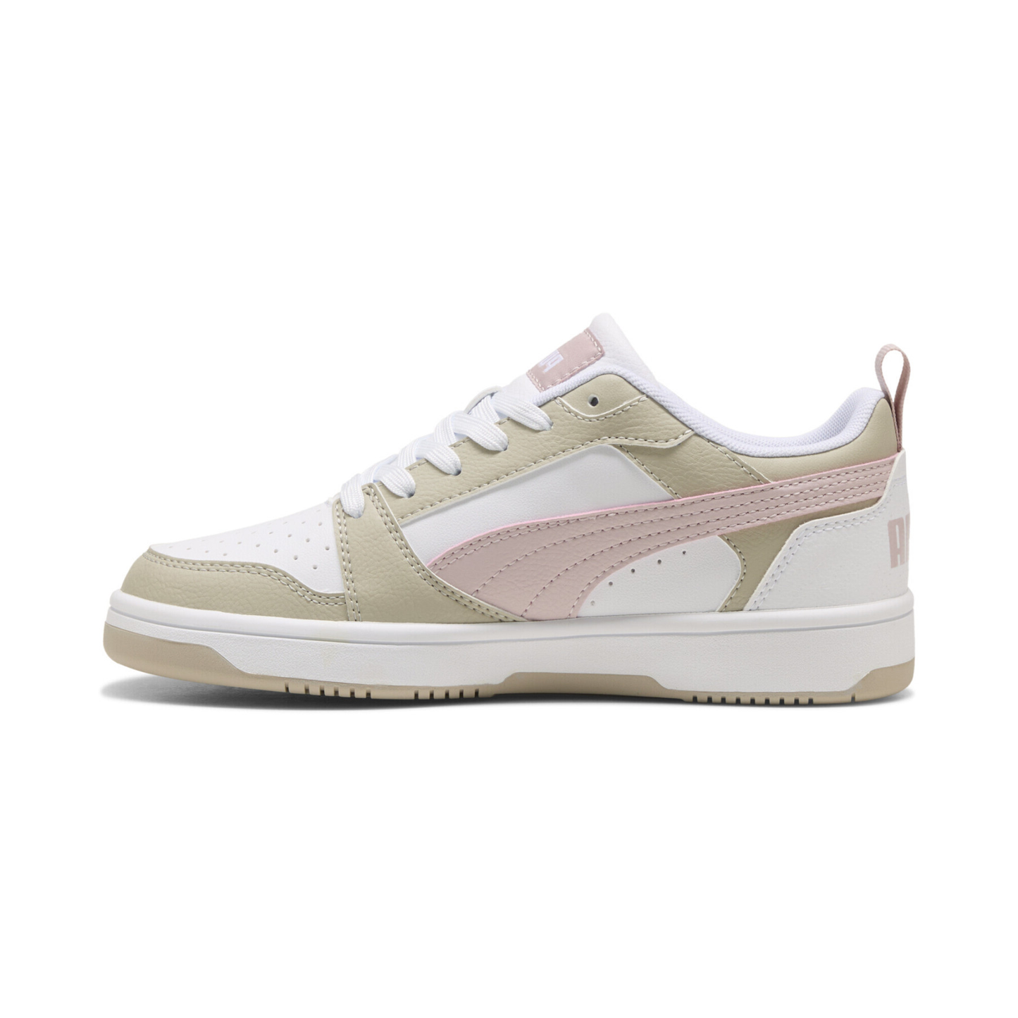 PUMA REBOUND V6 LO JR WHITEMIST-DESERT-PINK