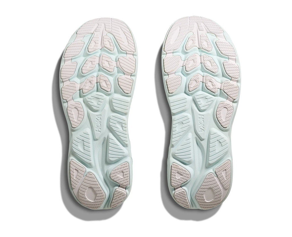 HOKA CLIFTON 10 WHITE/TURQUOISE BLUE