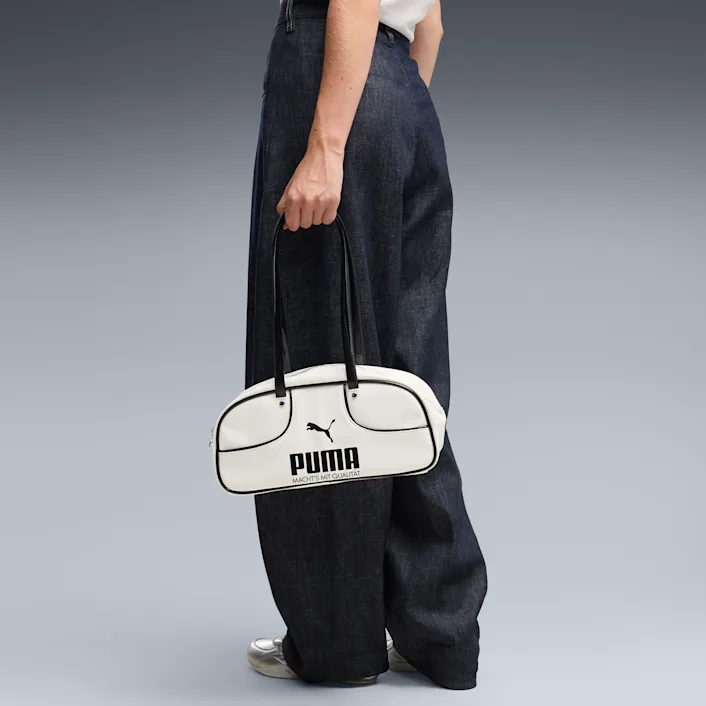 PUMA 1976 FLUTE GRIP BAG WHITE-BLACK