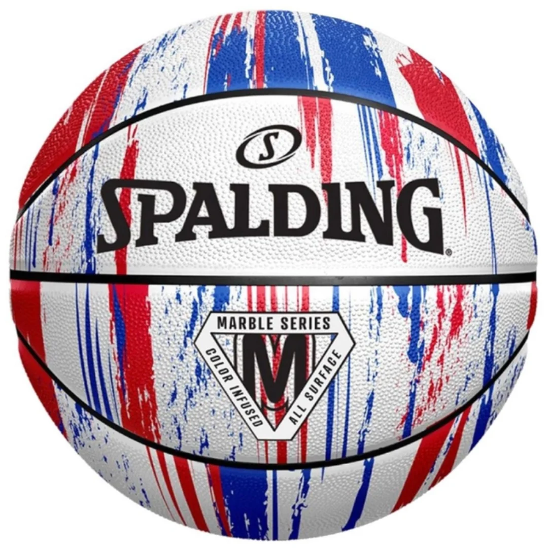 SPALDING BALON DE BASKET #7 MARBLE RD/WH/BL