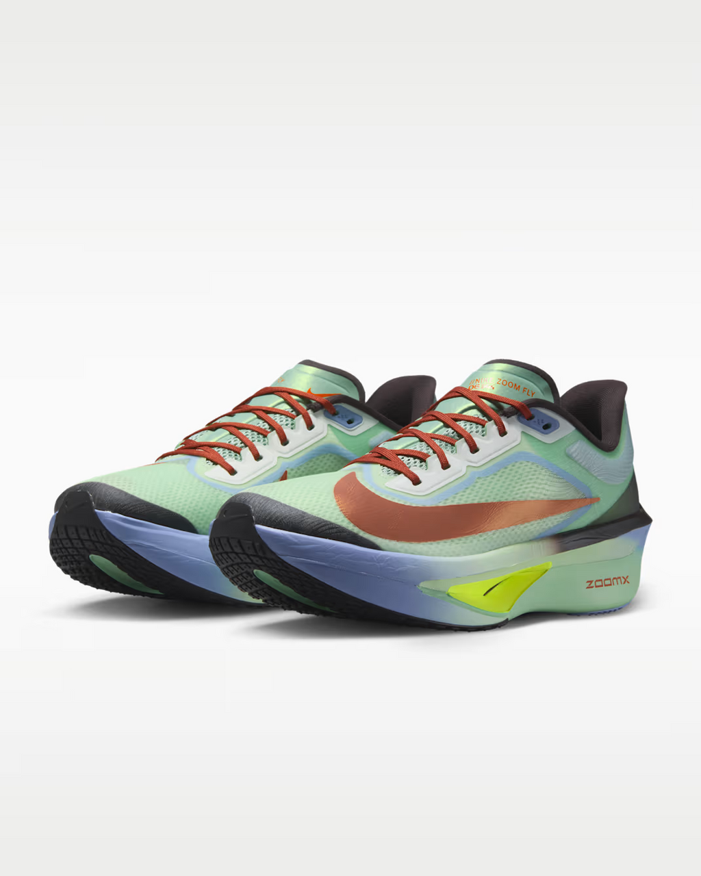 NIKE ZOOM FLY 6 PRM MNRN STREAM/RUG GED/ORANGE HOMBRE