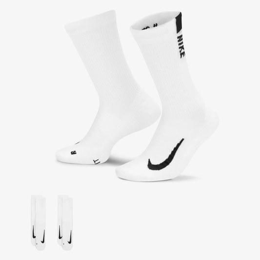 NIKE MULTIPLIER CREW 2-PACK WHITE/BLACK