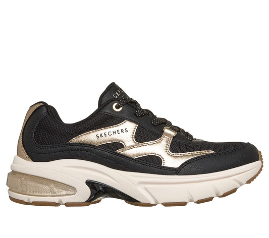 STREET WOMENS SKECHERS SHADOW BLACK/GOLD