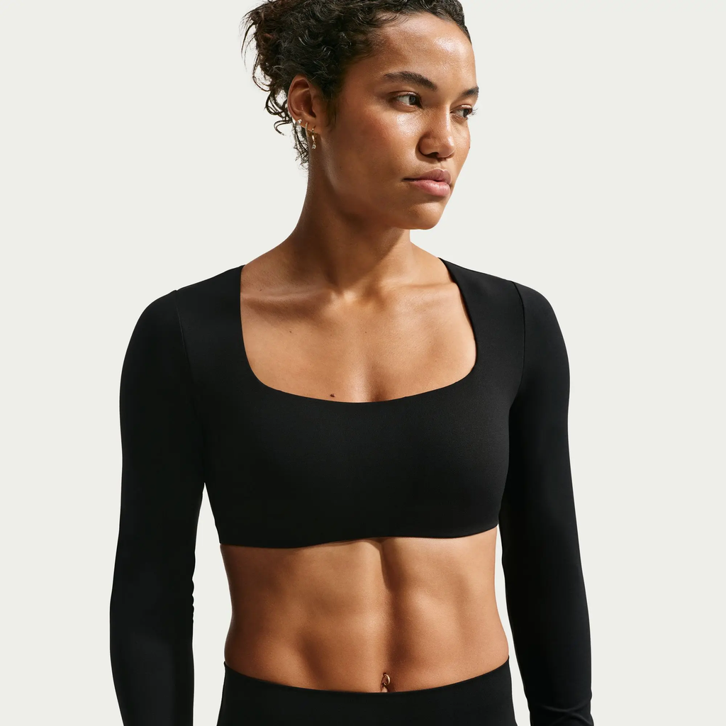 NIKE TOP DEPORTIVO ZENVY DRI-FIT LIGHT SUPPORT (BLACK) MUJER