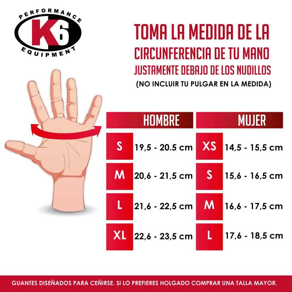 GUANTES K6 BLACK