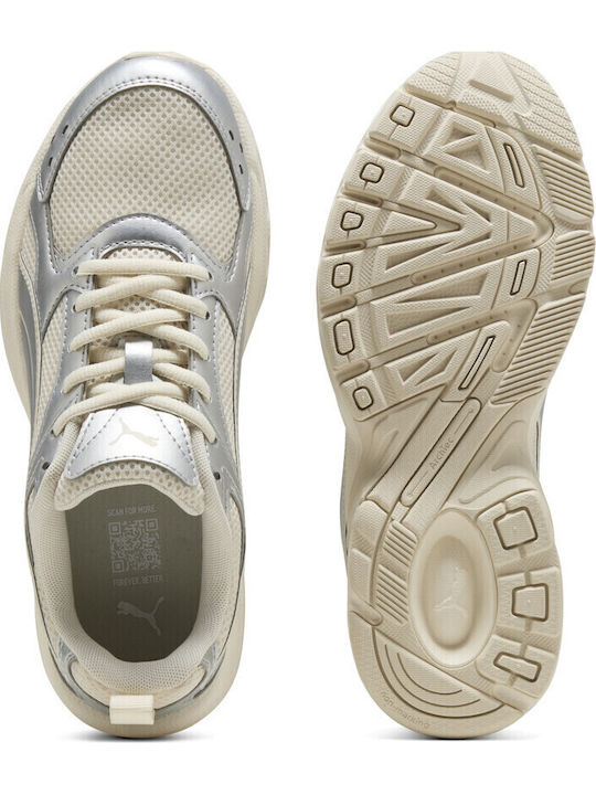 MILENIO TECH LT WNS WHITE-BEIGE-SILVER