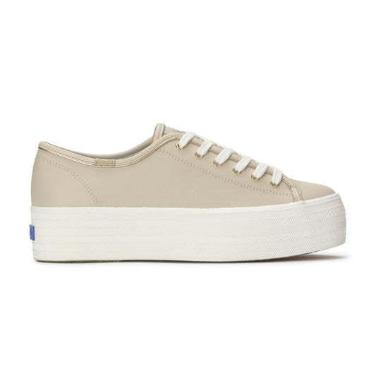 TRIPLE UP LEATHER BEIGE