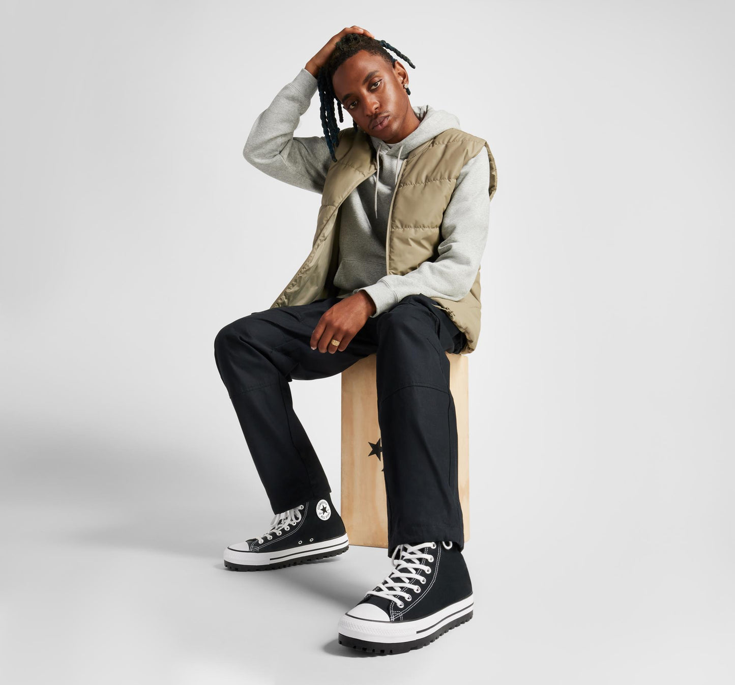 CONVERSE CTAS CITY TREK HI BLACK/WHITE