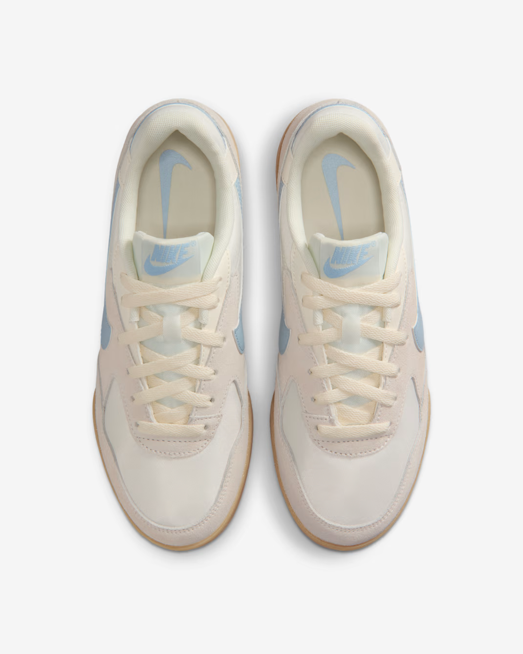 TERRA MANTA SUEDE PALE IVORY/BLUE