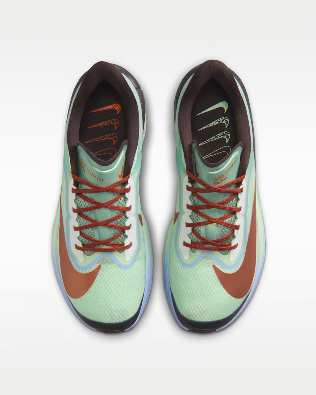 NIKE ZOOM FLY 6 PRM MNRN STREAM/RUG GED/ORANGE HOMBRE