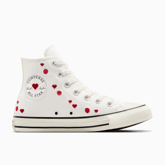 CONVERSE CHUCK TAYLOR ALL STAR ROSES VALENTINE’S WHITE/RED/EGRET