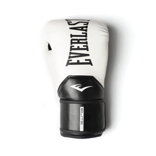 GUANTE BOXEO EVERLAST ELITE WHITE/BLACK P00003275 # 10OZ