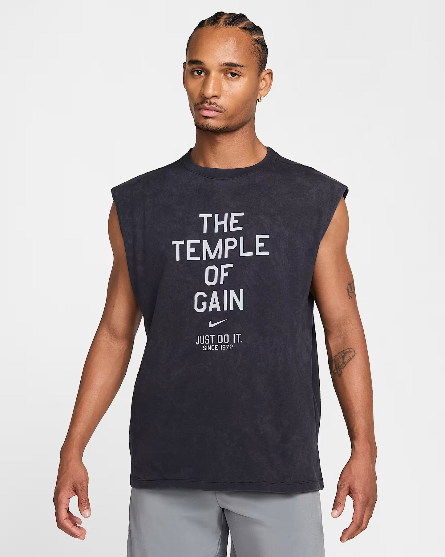 NIKE MEN'S SLEEVELESS T-SHIRT BLACK