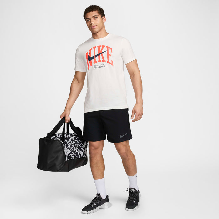 M NSW TEE MDRN FTNS FS WHITE/ORANGE