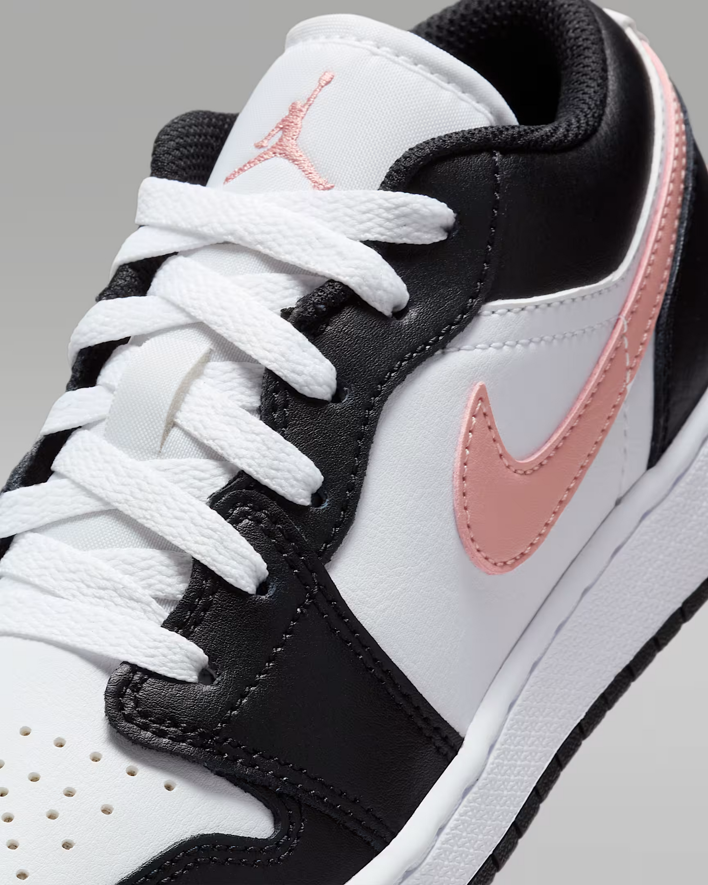 AIR JORDAN 1 LOW BG WHITE/RUST PINK-BLACK