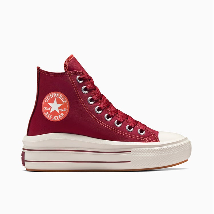 CONVERSE CTAS MOVE HI PARK RED/EGRET/VERMILLION RED