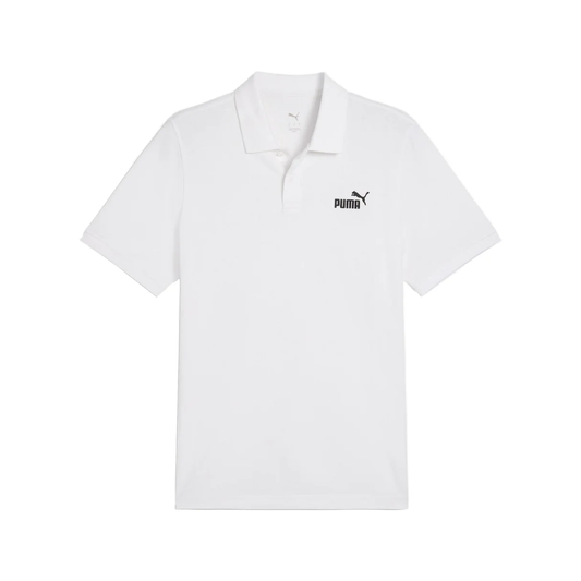 ESS NO. 1 LOGO PIQUE POLO WHITE