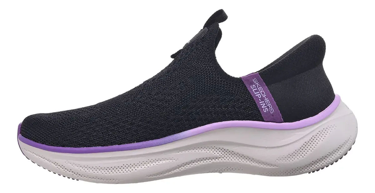 SKECH CLOUD-DREAMY HUES BLK/PURPLE MUJER