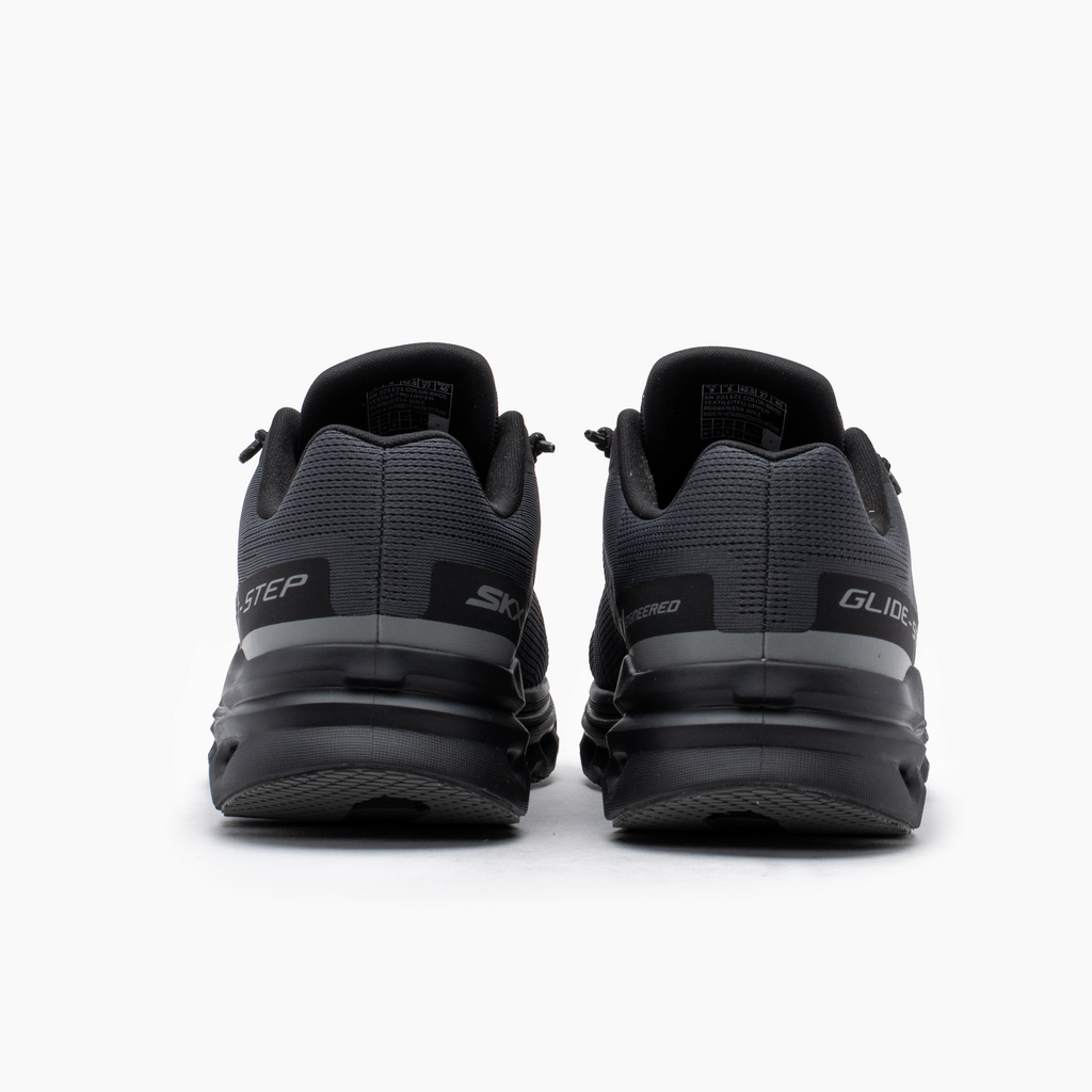 GO RUN GLIDE-STEP ARCH FIT BLACK/CHARCOAL