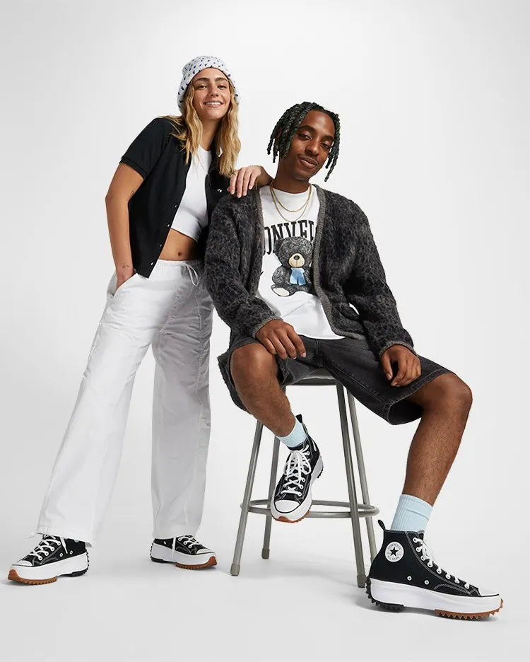 CONVERSE RUN STAR HIKE HI BLK/WHT 166800C # 3