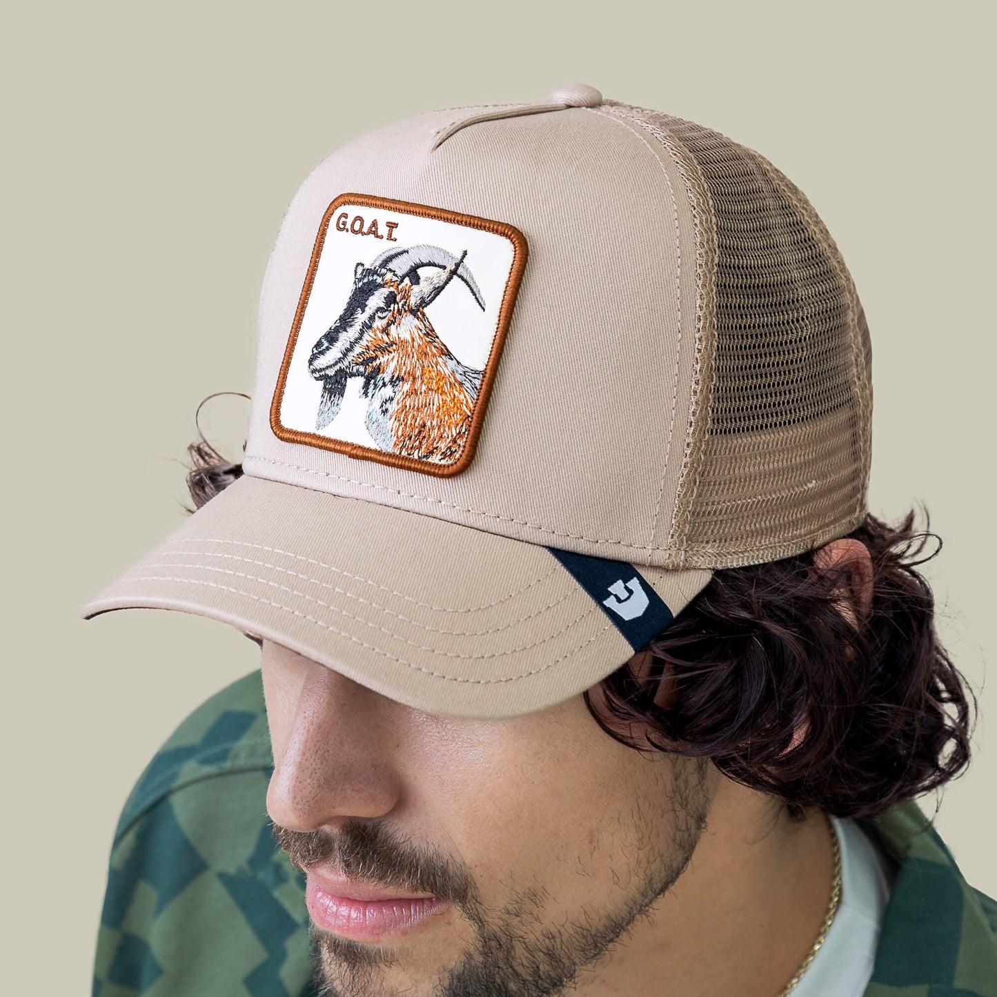 GOORIN BROS GOAT TRUCKER BISCUIT