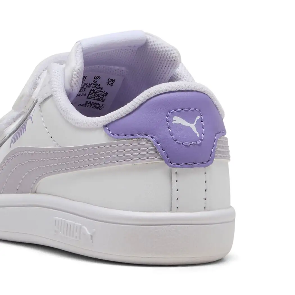 PUMA SMASH 3.0 L V INF WHITE/LILAC NIÑA INFANTE