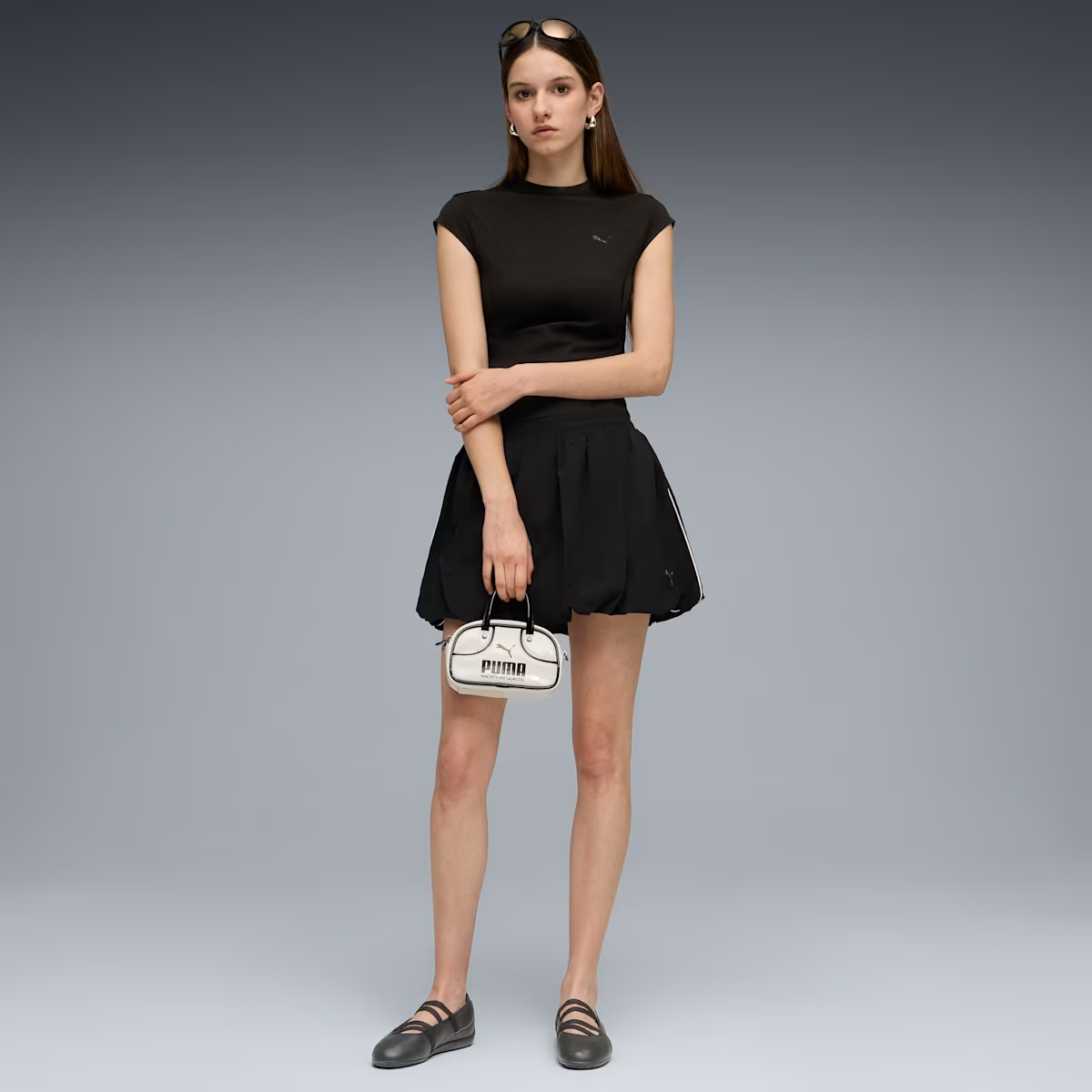 SPEEDCAT BALLET LTHR WNS  BLACK