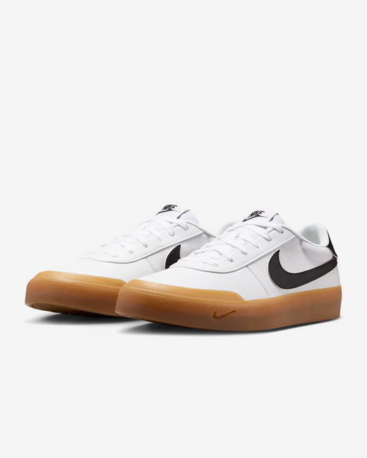 COURT SHOT WHITE/BLACK/LIGHT BROWN