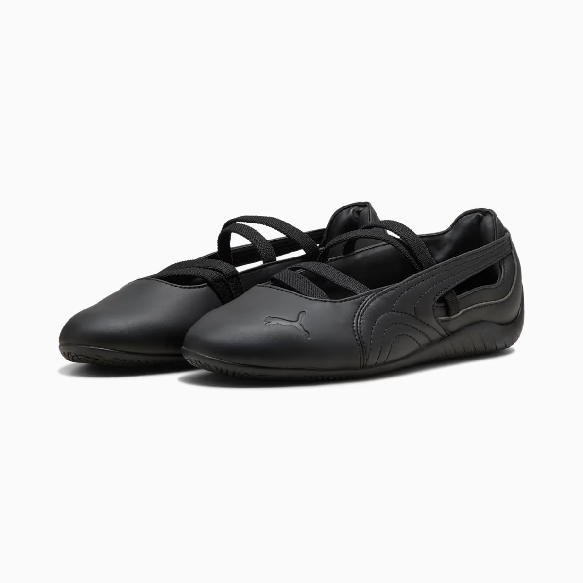 SPEEDCAT BALLET LTHR WNS  BLACK