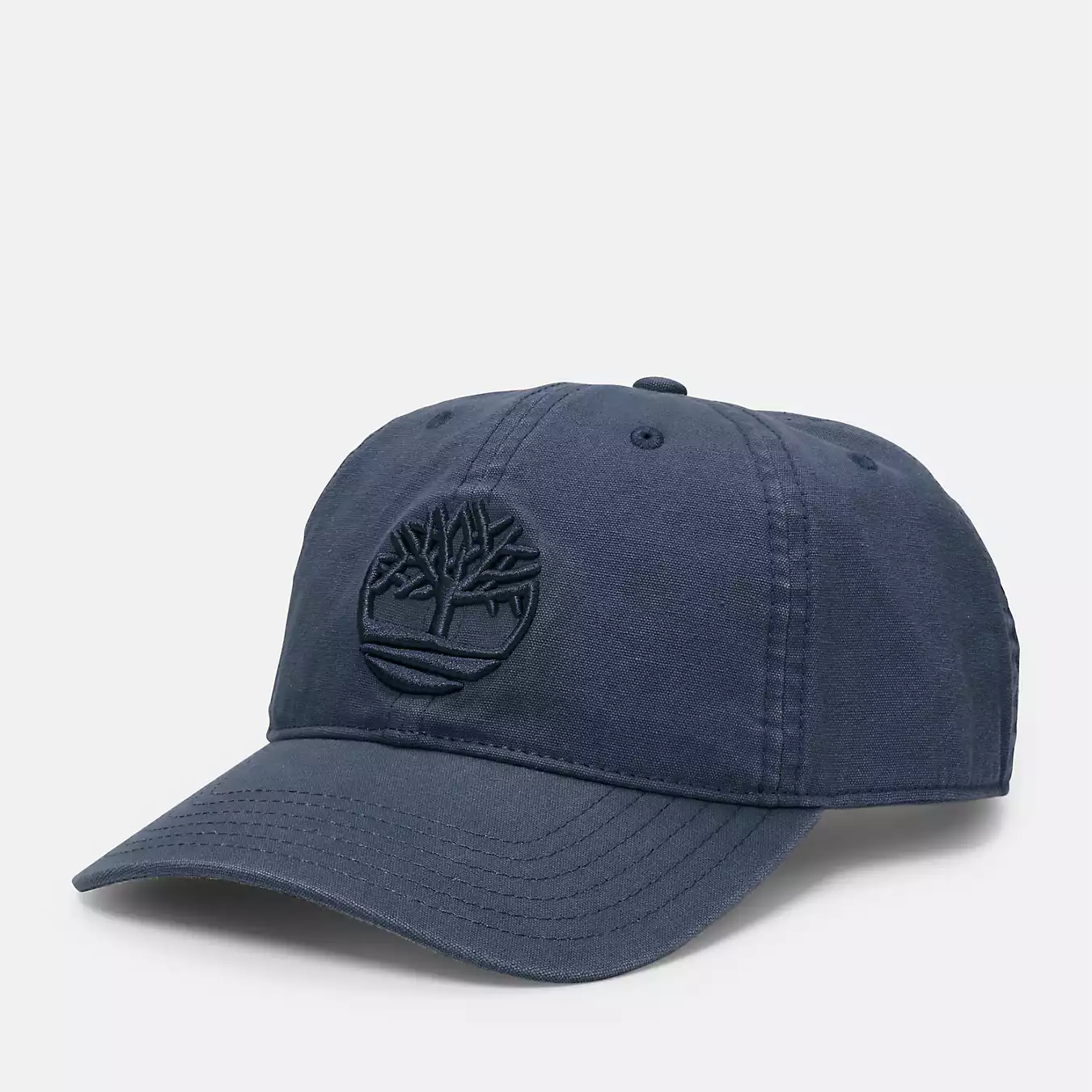 TIMBERLAND TREE LOGO CANVAS CAP NAVY