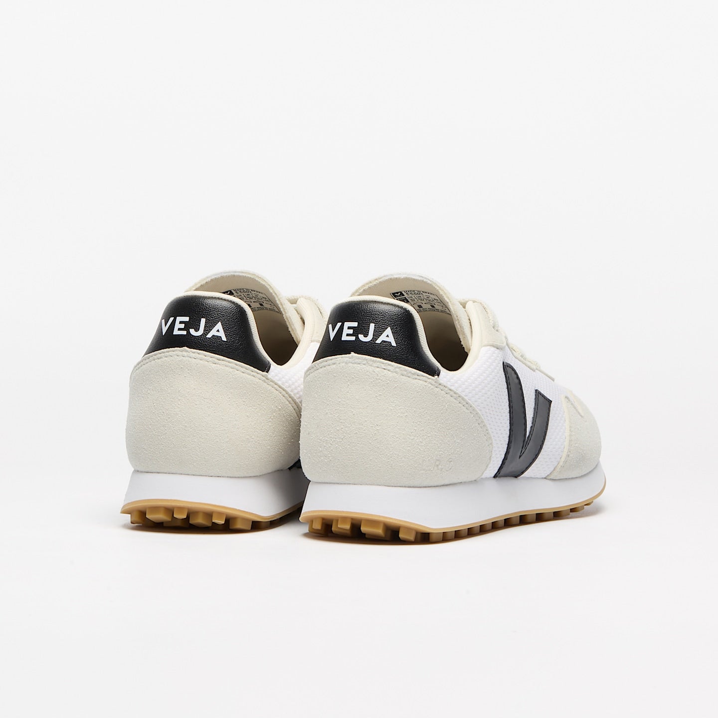 VEJA SDU REC ALVEOMESH WHITE BLACK NATURAL